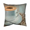 Begin Home Decor 20 x 20 in. Cappuccino Time-Double Sided Print Indoor Pillow 5541-2020-GA66